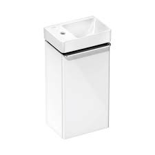 Тумба с раковиной Hansgrohe Xelu Q 54362000 340/245 белый/хром