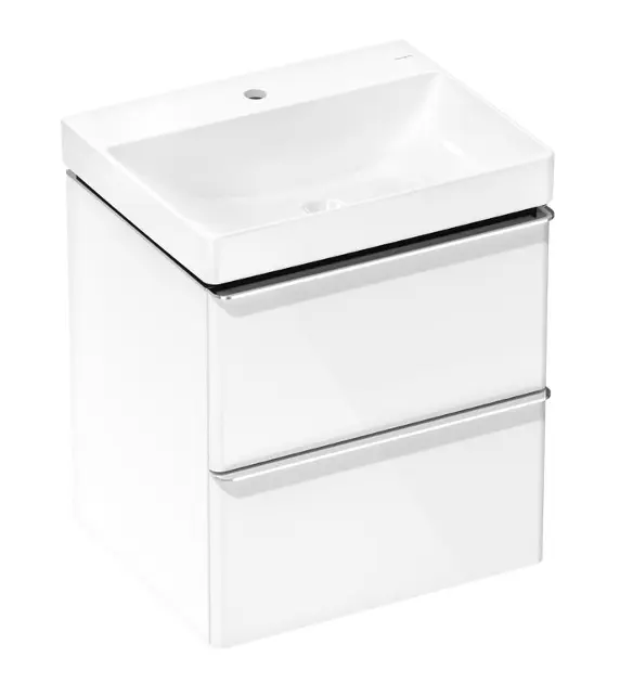 Тумба с раковиной Hansgrohe Xelu Q 54371000 580/475 белый/хром