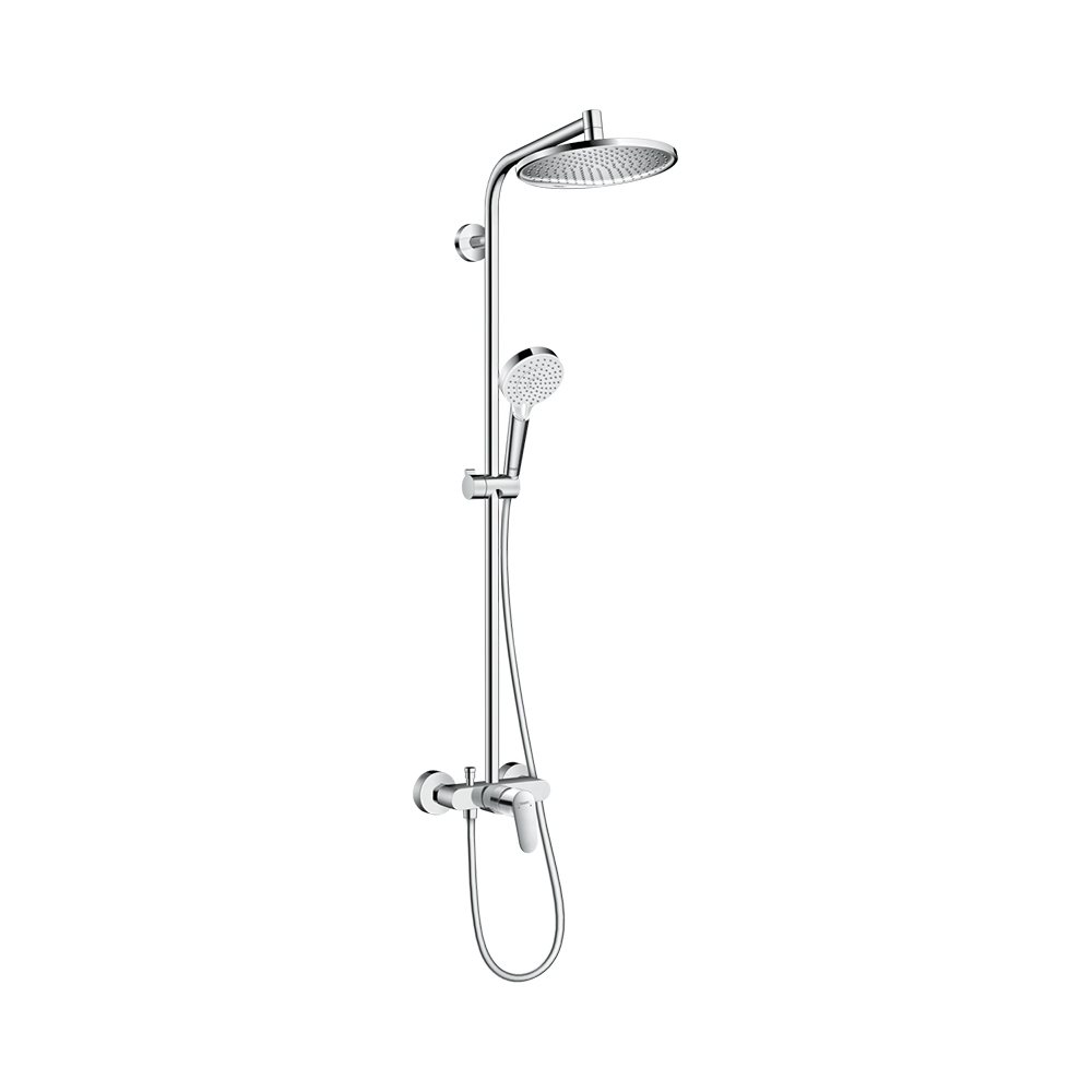 Hansgrohe Crometta S 240 1jet Showerpipe Ecosmart душевая система хром
