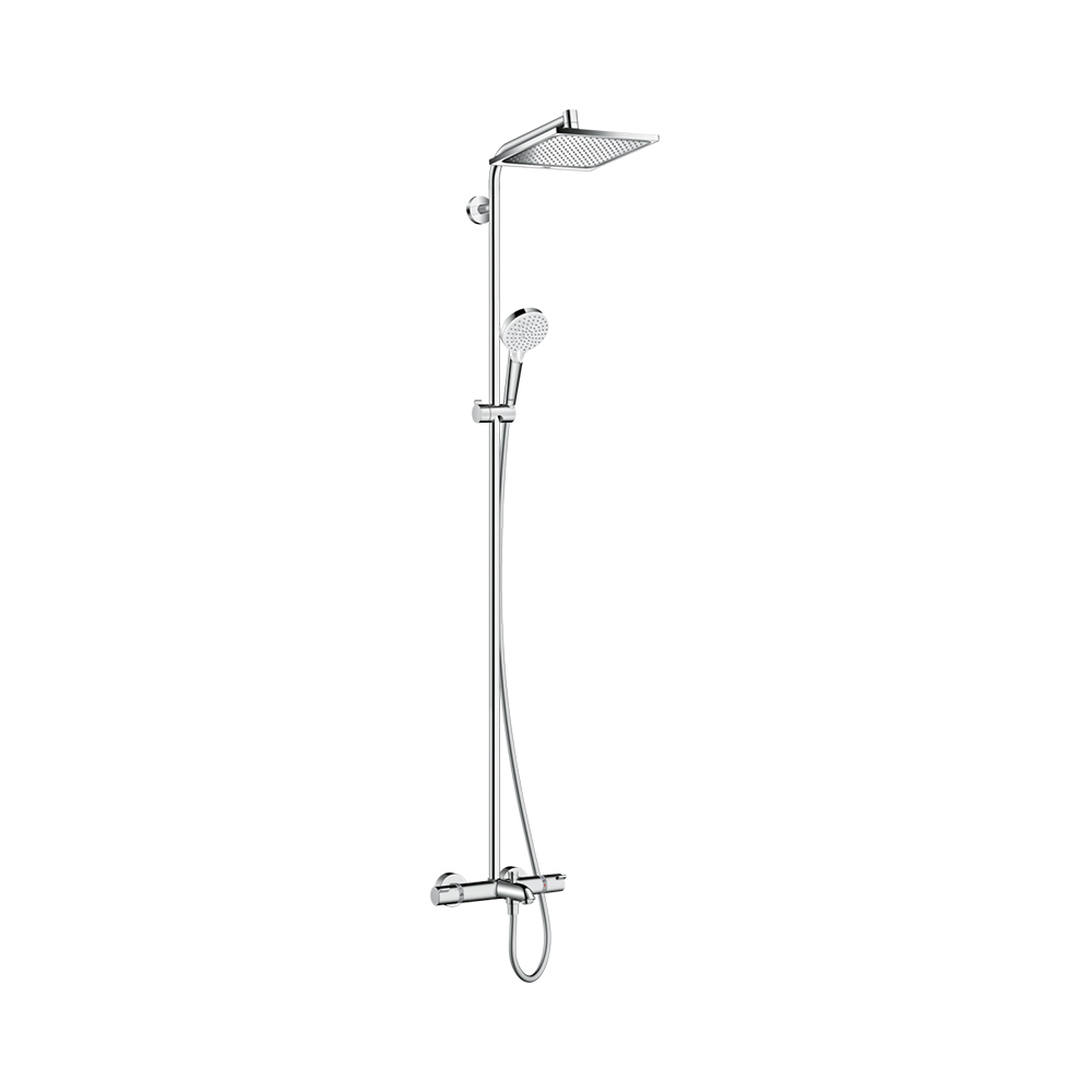 Hansgrohe Crometta E 240 1jet Showerpipe  душевая система хром