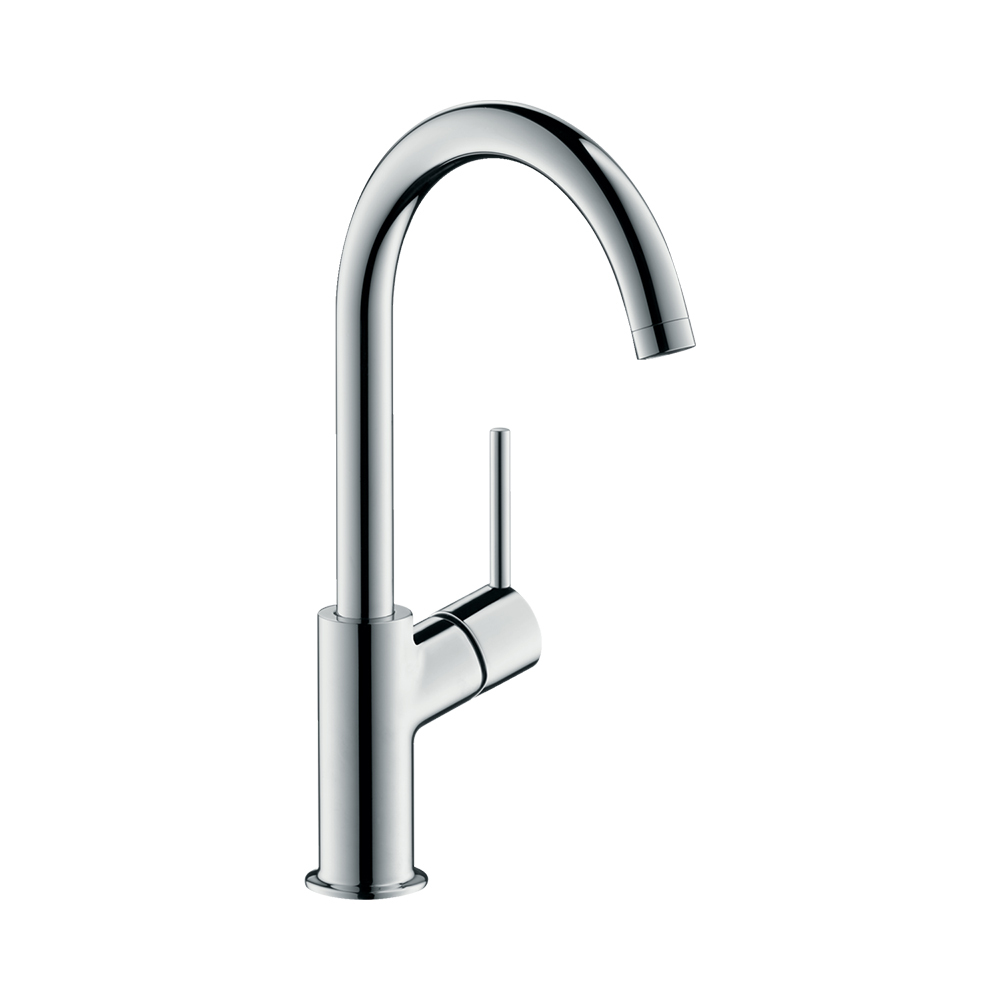 Hansgrohe Talis Смеситель для раковины однорычажный со сливным клапаном Push-Open поворотный излив 120° хром