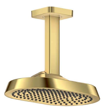 Верхний душ AXOR ShowerSphere 250/160 1jet с потолочным креплением. полированное красное золото