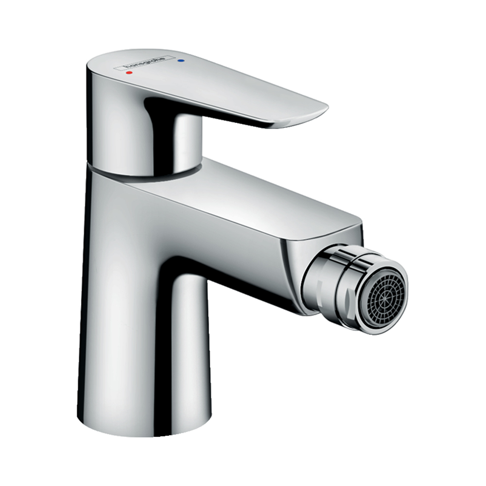Hansgrohe Talis E Смеситель для биде однорычажный со сливным клапаном push-open хром