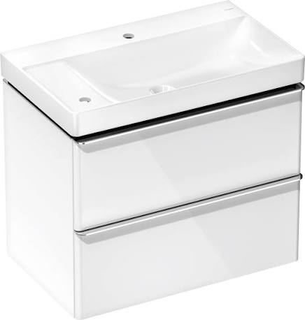 Тумба с раковиной Hansgrohe Xelu Q 54377000 780/475 белый/хром