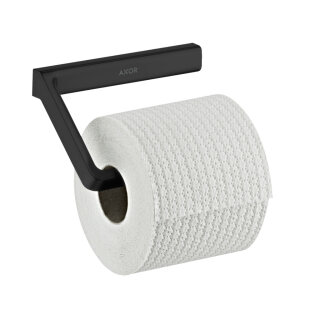 Держатель для туалетной бумаги AXOR Universal Softsquare без крышки, полированный черный хром