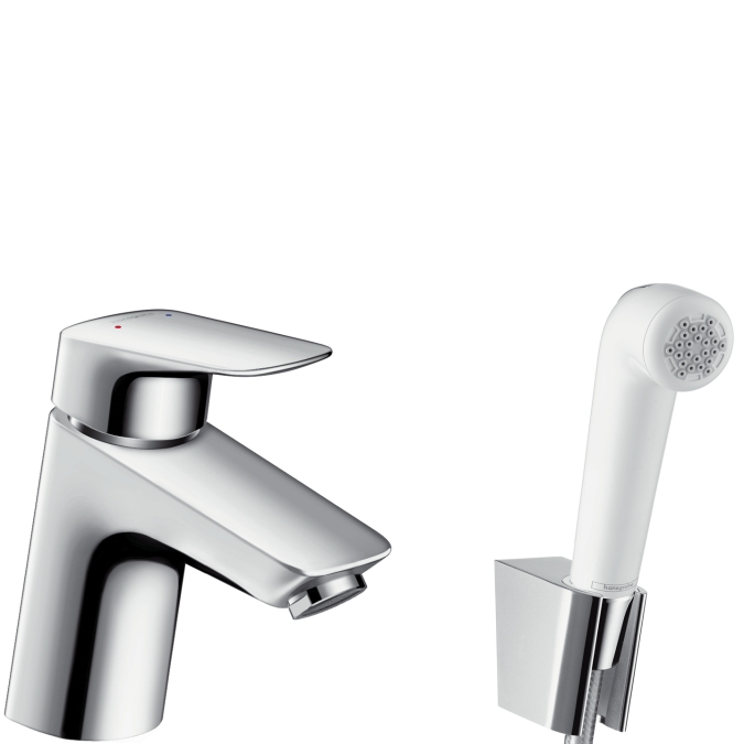 Hansgrohe Logis Смеситель для раковины с гигиеническим душем хром