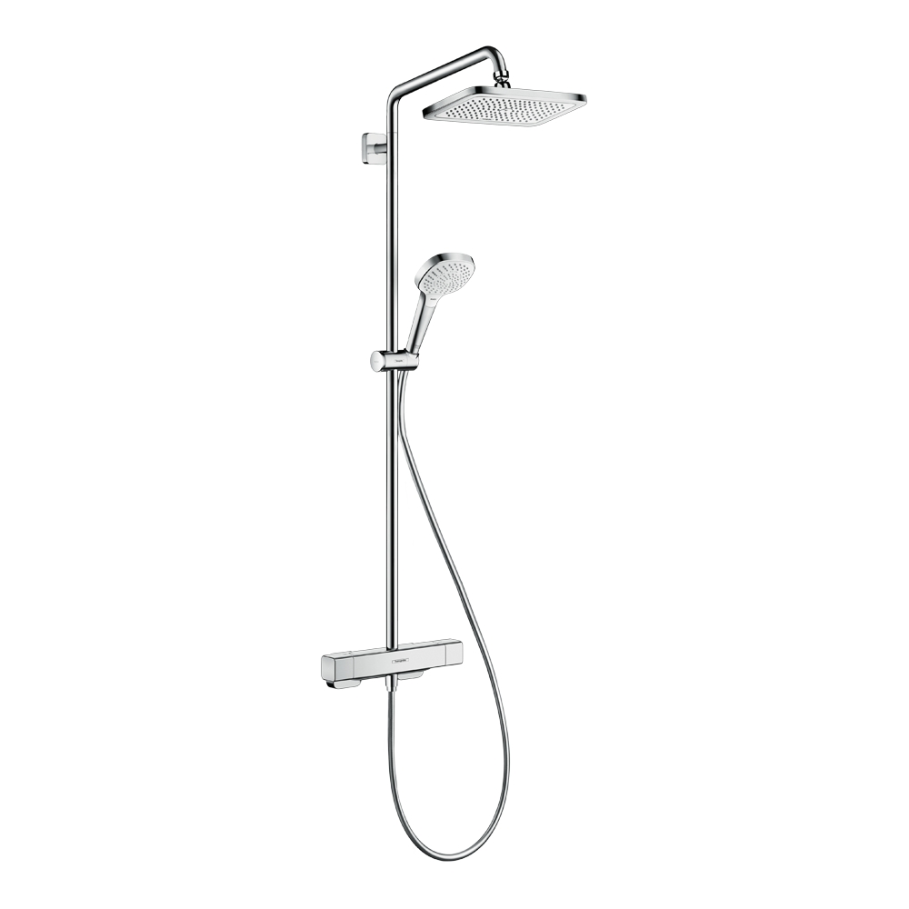 Hansgrohe Croma E Showerpipe Душевая система 280 1jet EcoSmart с термостатом хром