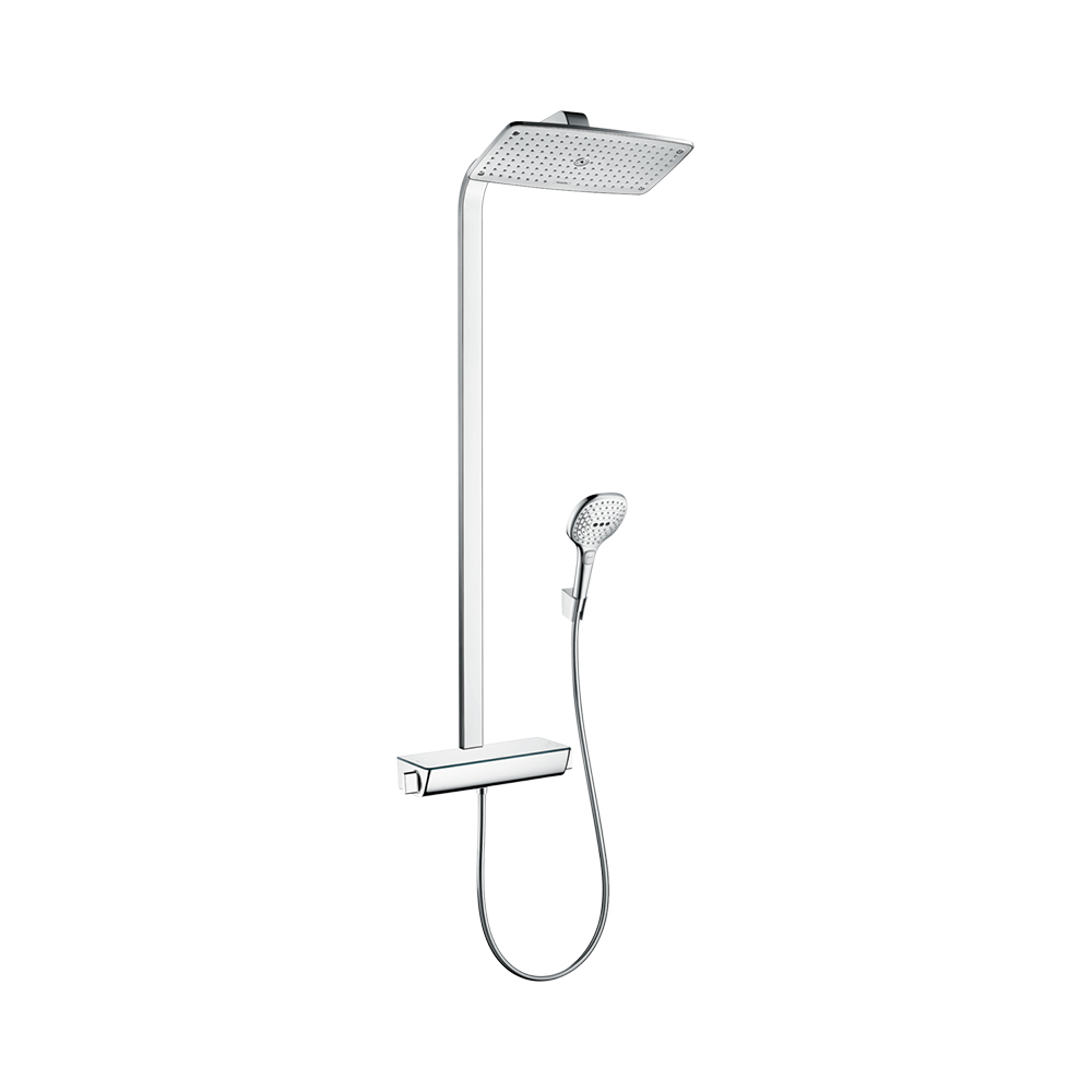 Hansgrohe Raindance Select Showerpipe 360  душевая система хром-белый матовый