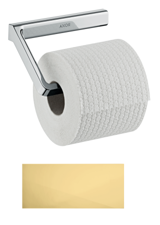 Держатель для туалетной бумаги AXOR Universal Softsquare без крышки, полированное золото