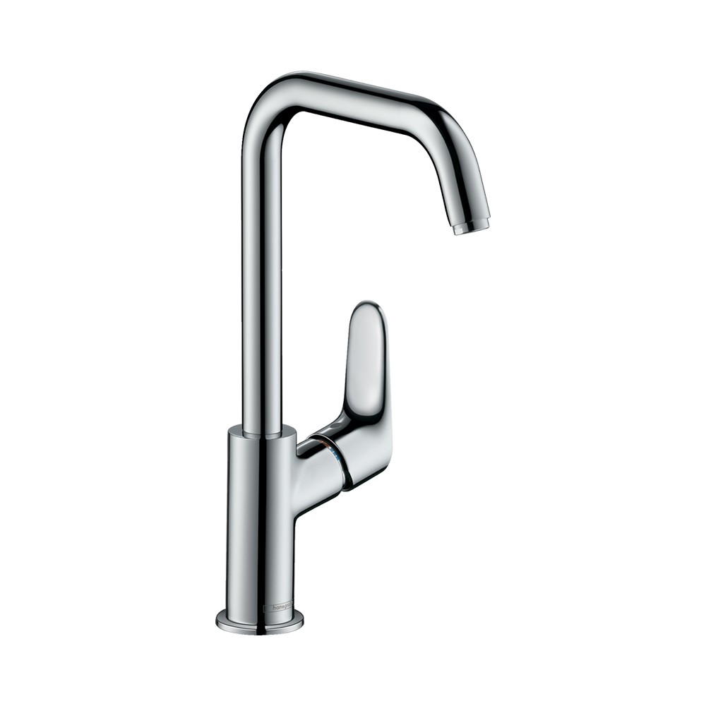 Hansgrohe Focus Смеситель для раковины 240 однорычажный без сливного набора с поворотным изливом 120° хром