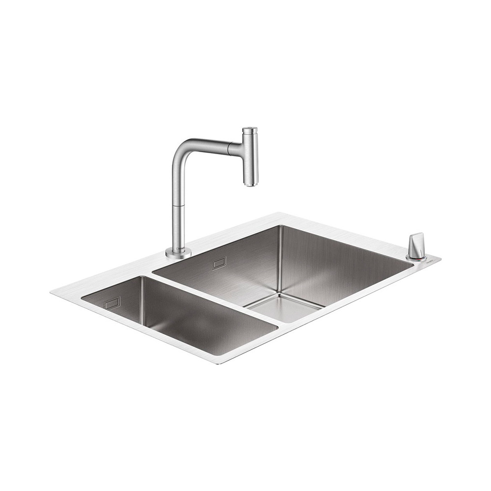 Hansgrohe C71-F655-09 Кухонная комбинация 180/450 сталь