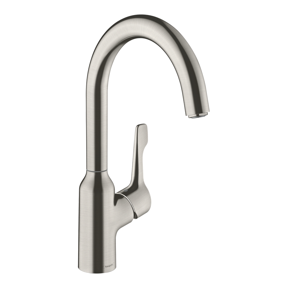 Hansgrohe Focus M43 Кухонный смеситель однорычажный, 220, Eco, 1jet сталь