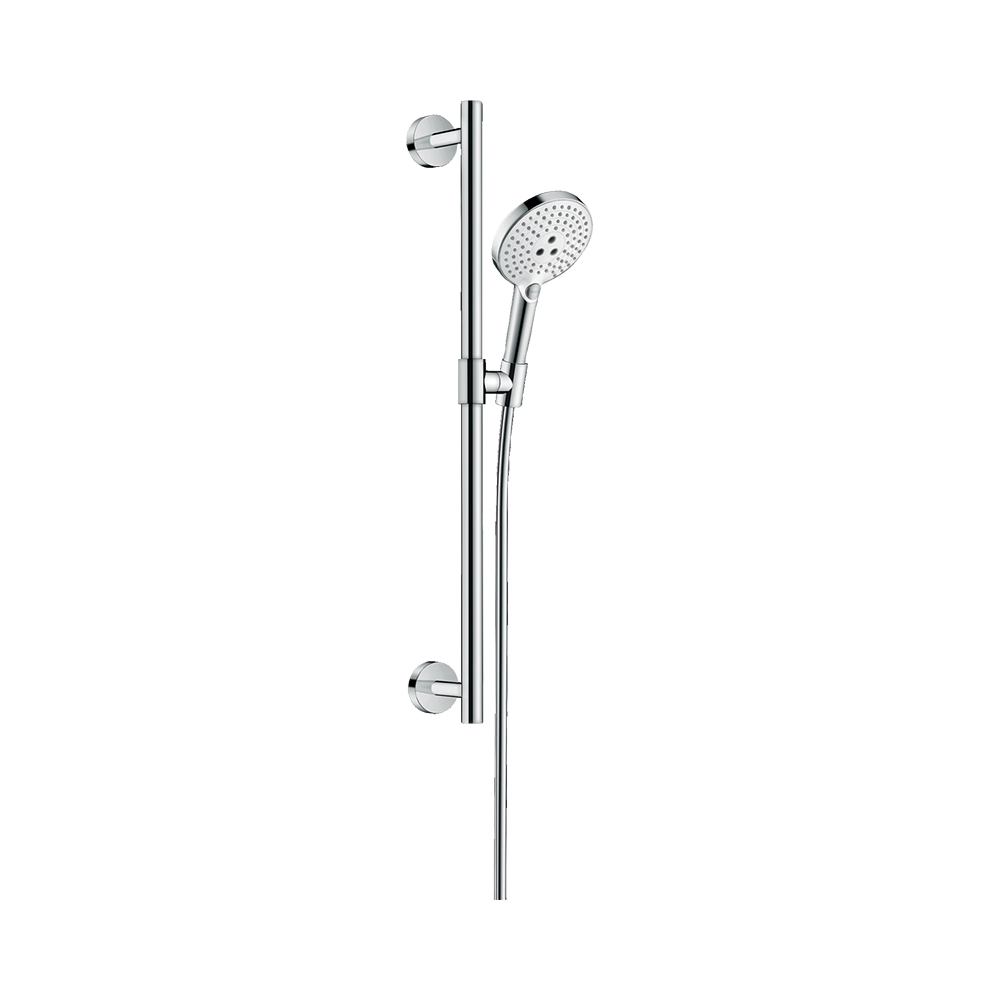 Hansgrohe Raindance Select S Душевой набор 120 3jet со штангой 65 см хром-белый матовый