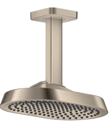 Верхний душ AXOR ShowerSphere 250/160 EcoSmart+ 1jet с потолочным креплением. матовый никель