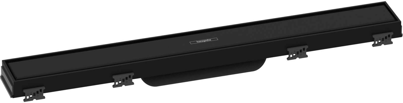 Внешняя часть трапа Hansgrohe RainDrain Rock 56036670 60 см черный матовый