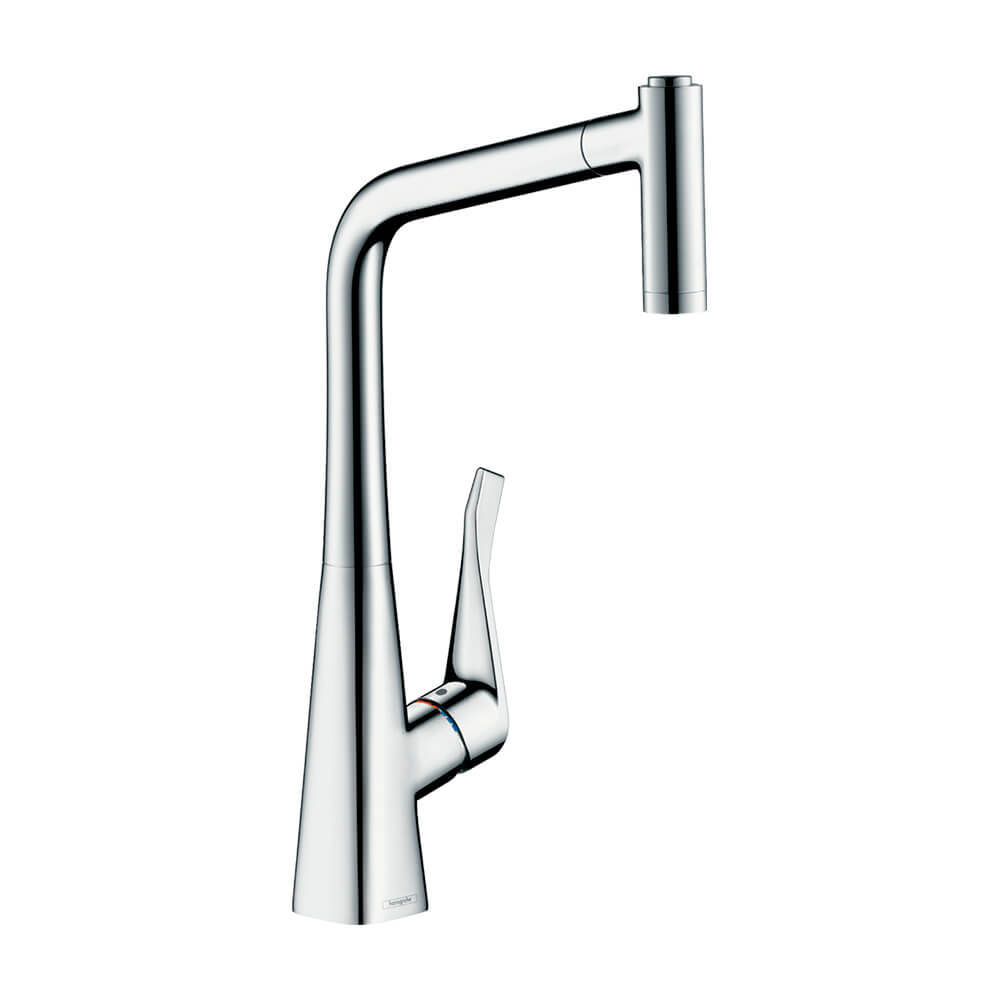 Hansgrohe Metris M71 Кухонный смеситель однорычажный 320 Eco с вытяжным душем 2jet sBox хром