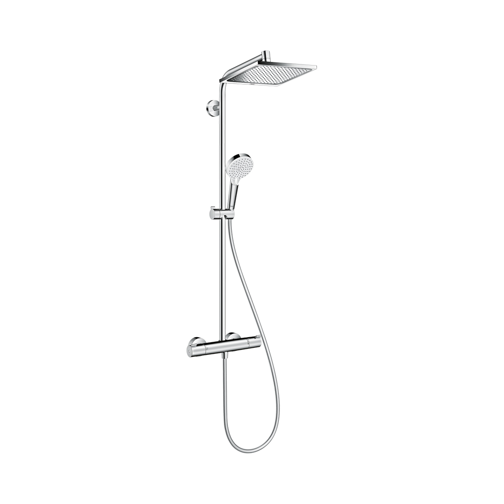 Hansgrohe Crometta E Showerpipe 240 1jet душевая система с термостатом хром