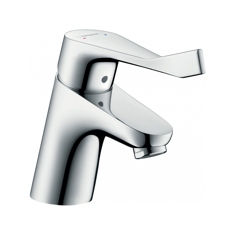 Hansgrohe Focus Смеситель для раковины 70 однорычажный с длинной рукояткой и сливным гарнитуром хром