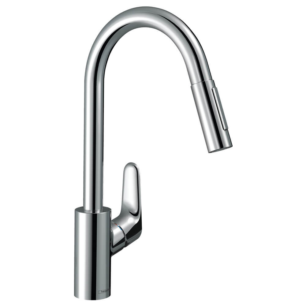 Hansgrohe Focus M41 Кухонный смеситель однорычажный 240 Eco с вытяжным душем 2jet sBox хром