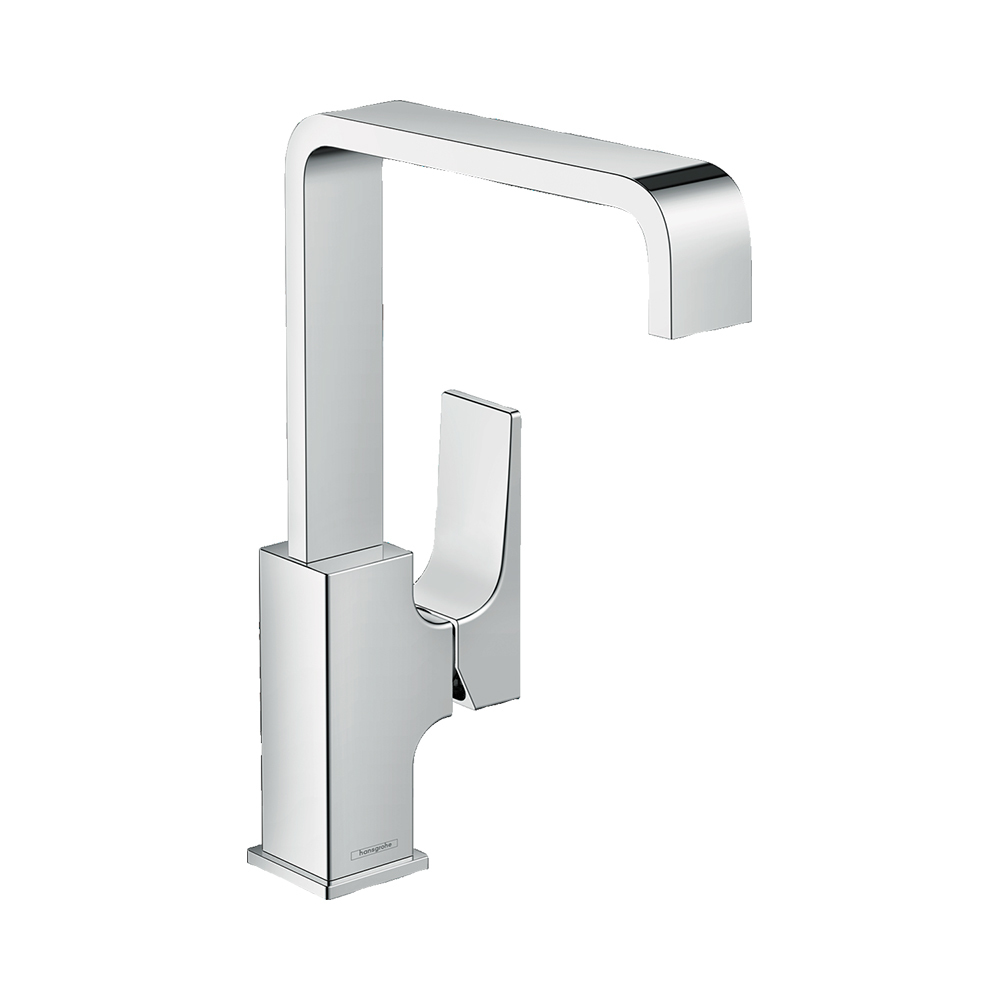 Hansgrohe Metropol Смеситель для раковины 230 однорычажный с рычаговой рукояткой со сливным клапаном Push-Open хром