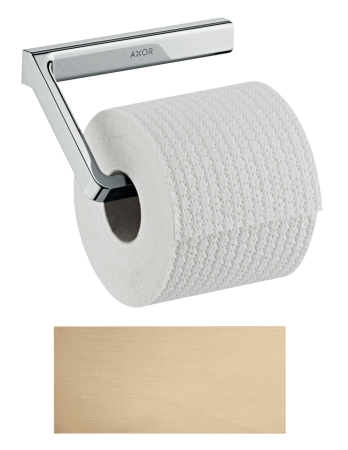 Держатель для туалетной бумаги AXOR Universal Softsquare без крышки, матовая бронза