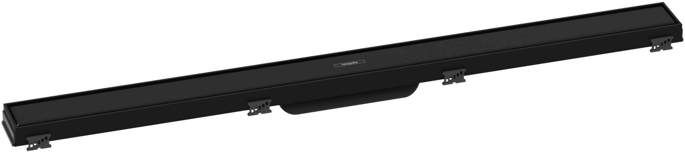 Внешняя часть трапа Hansgrohe RainDrain Rock 56040670 90 см черный матовый
