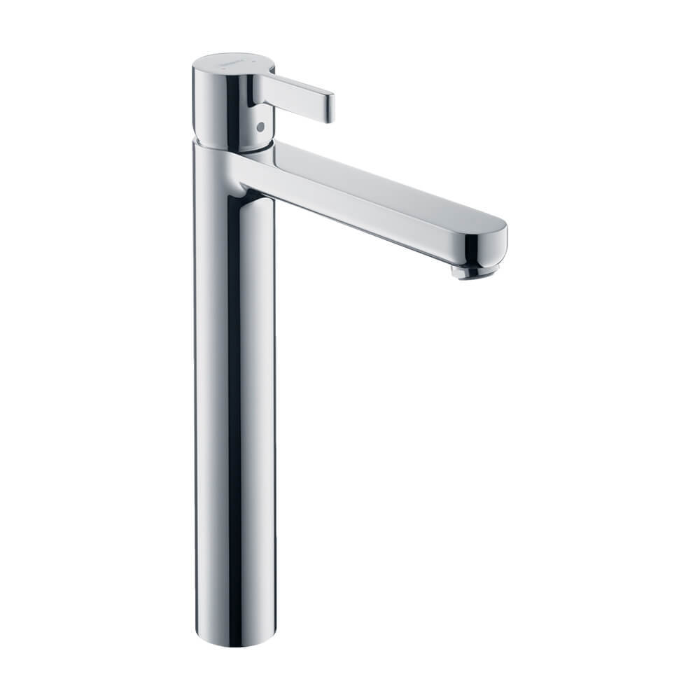 Hansgrohe Metris S Highriser Смеситель для раковины однорычажный со сливным гарнитуром хром