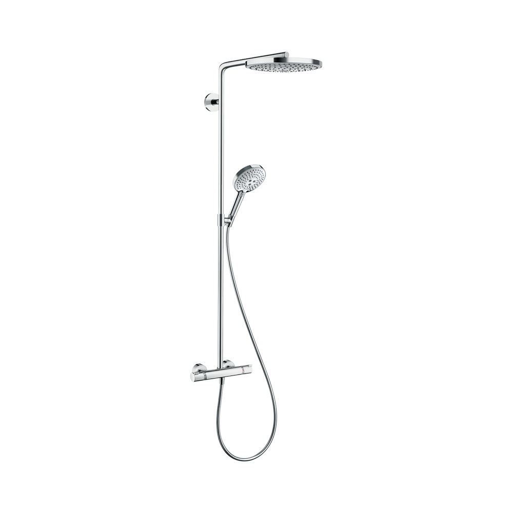 Hansgrohe Raindance Select S 240 2jet Showerpipe душевая система хром-белый матовый