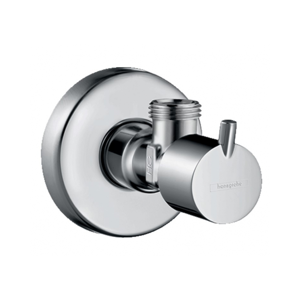 Hansgrohe угловой вентиль Angle Valve S 3/8х1/2 с рукояткой хром