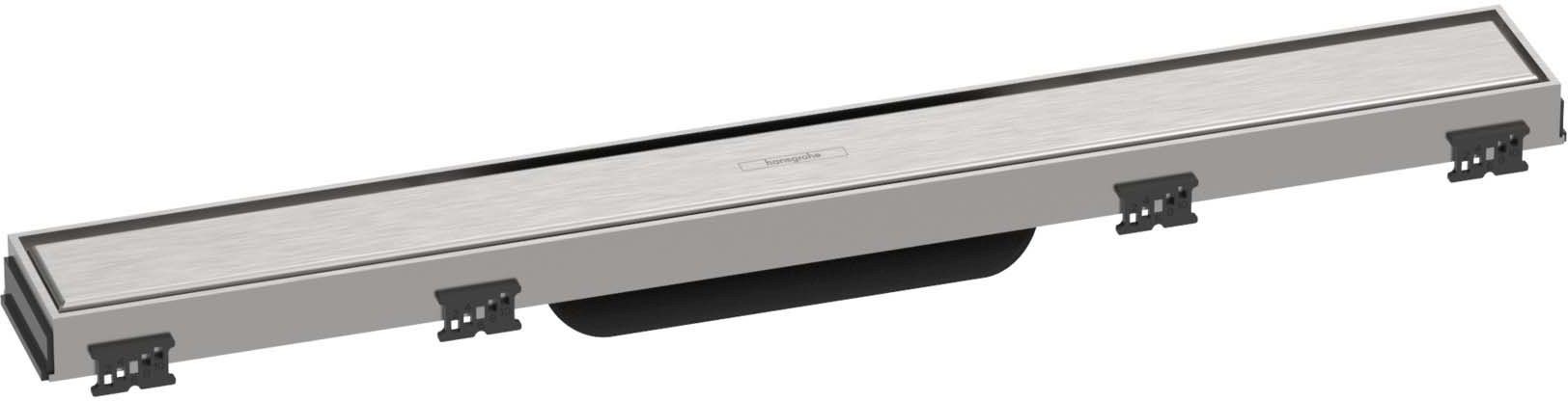Внешняя часть трапа Hansgrohe RainDrain Rock 56036800 60 см нержавеющая сталь