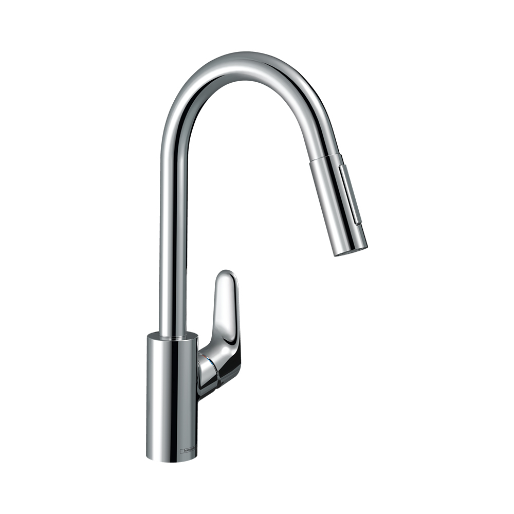 Hansgrohe Focus M41 Кухонный смеситель однорычажный 240 с вытяжным душем 2jet хром