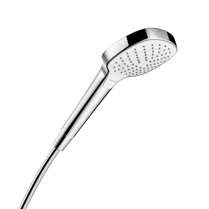 Hansgrohe Croma Select E Vario ручной душ хром-белый матовый