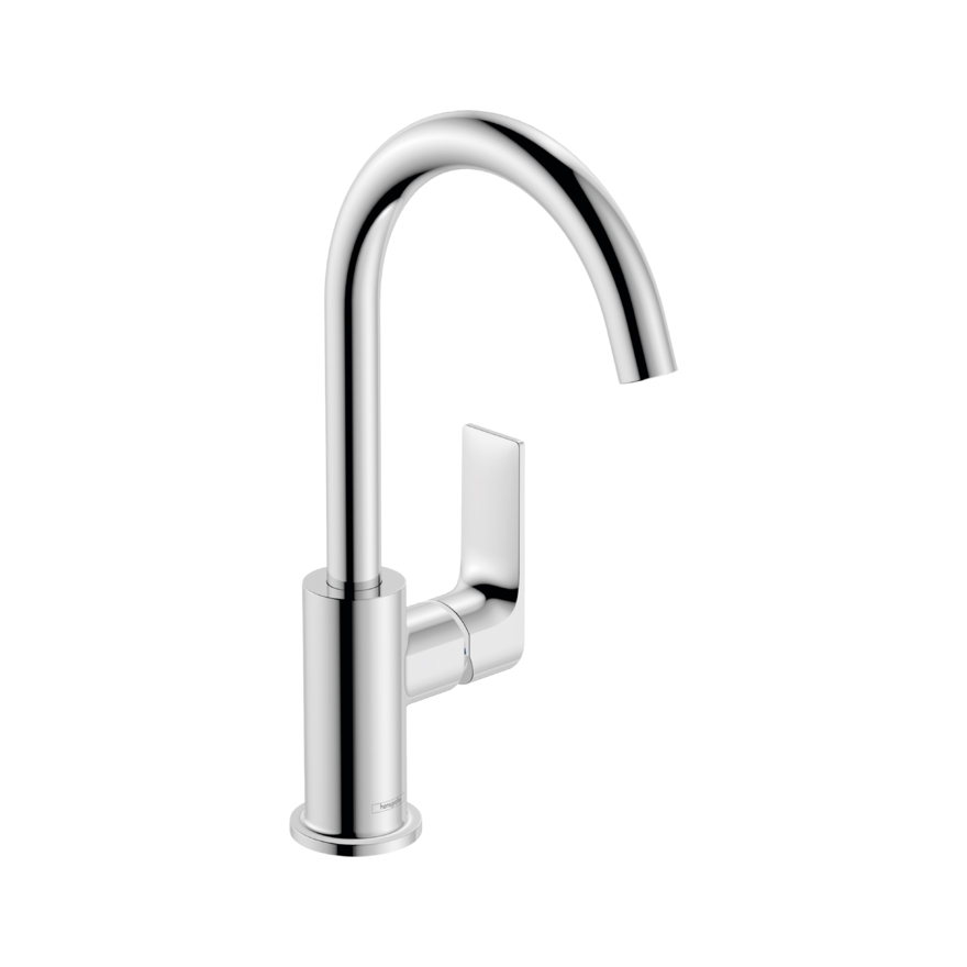 Hansgrohe Rebris E Смеситель для раковины 210 с поворотным изливом со сливным гарнитуром хром