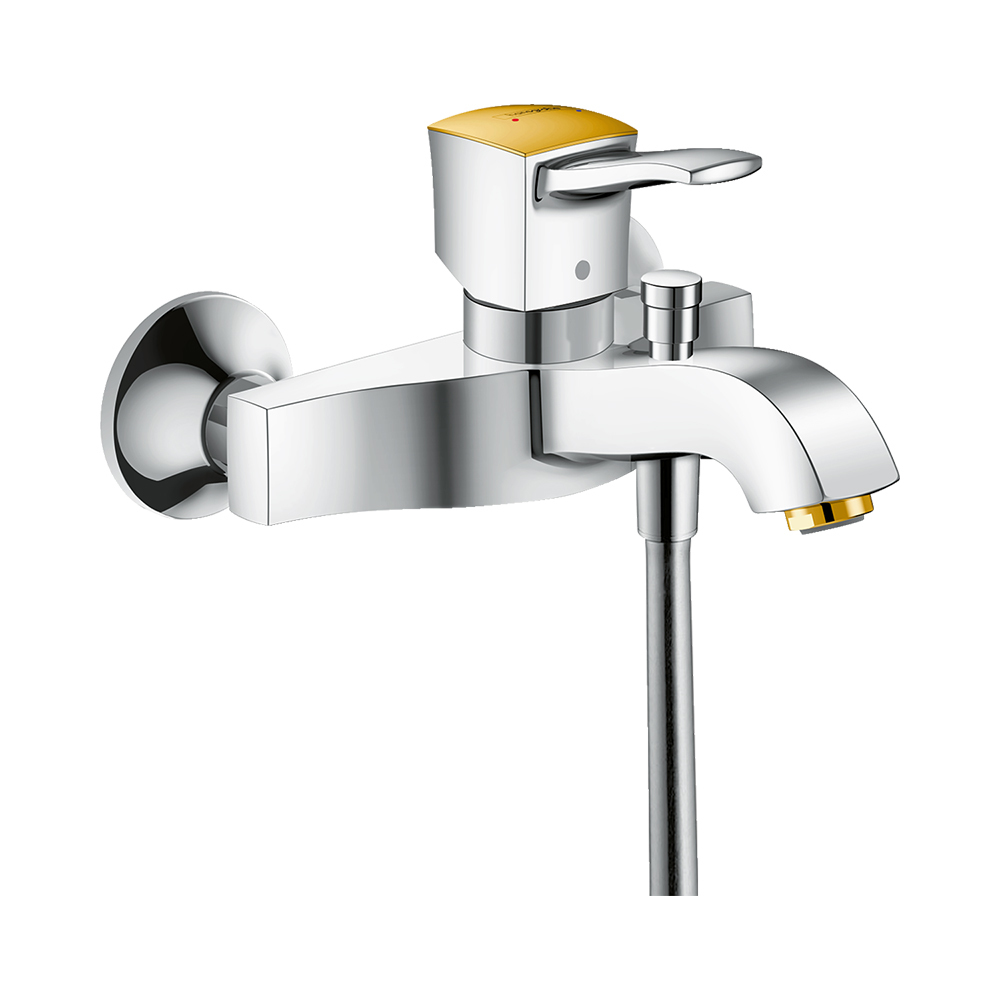 Hansgrohe Metropol Classic Смеситель для ванны однорычажный с рычаговой рукояткой ВМ хром-золото