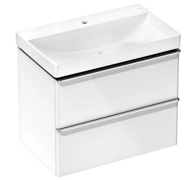 Тумба с раковиной Hansgrohe Xelu Q 54374000 780/475 белый/хром