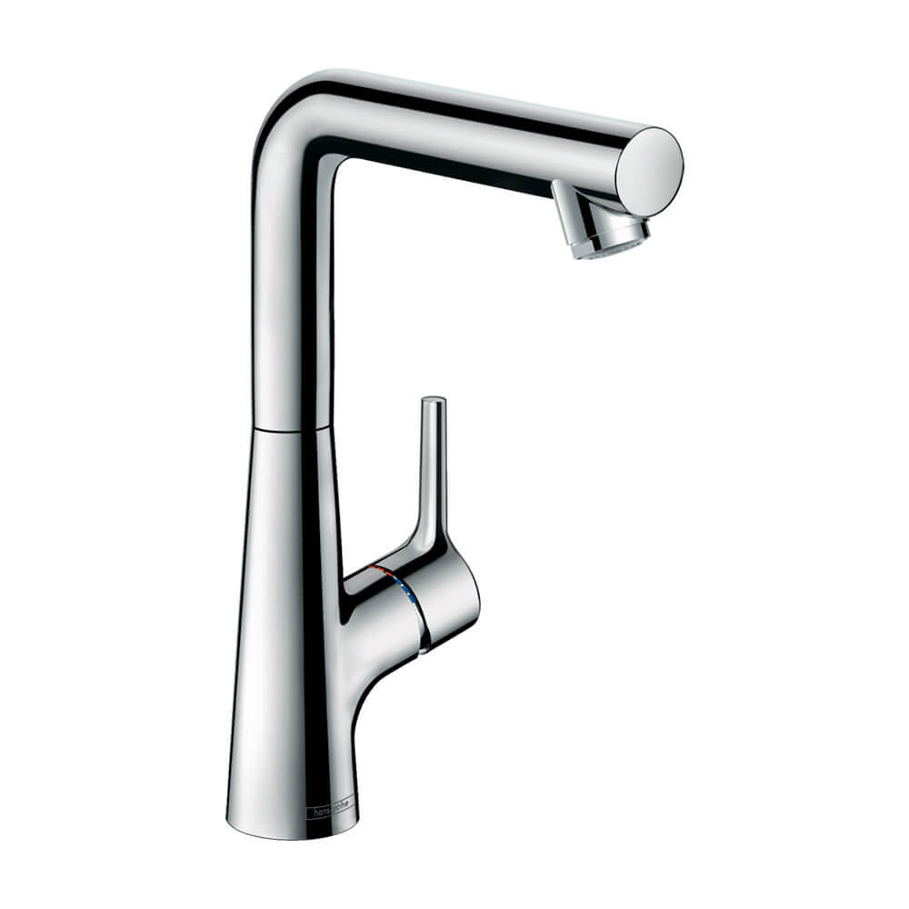 Hansgrohe Talis S Смеситель для раковины однорычажный 210 со сливным гарнитуром поворотный излив 120° хром