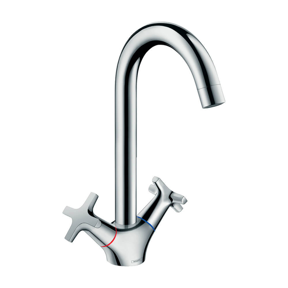 Hansgrohe Logis M32 Кухонный смеситель с двумя рукоятками 220 Eco 1jet хром