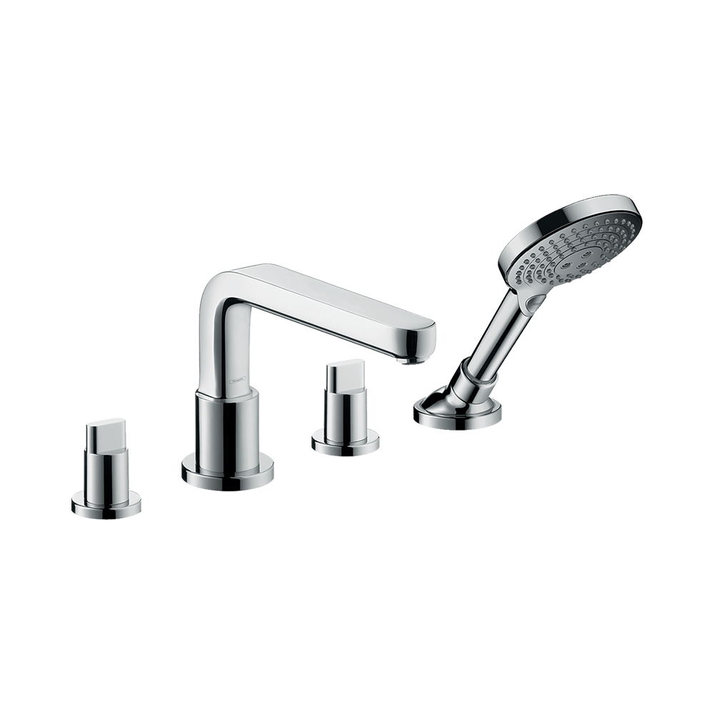 Hansgrohe Metris S Смеситель на край ванны на 4 отверстия излив 22 см хром