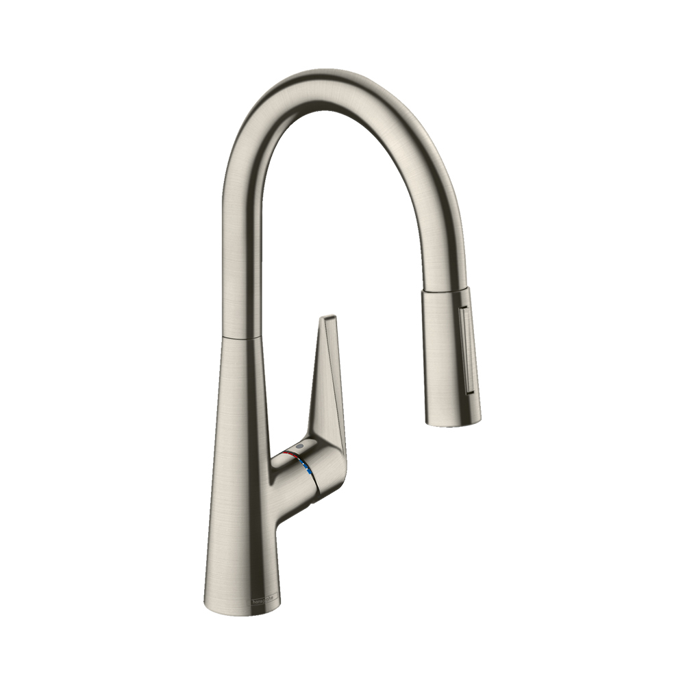 Hansgrohe Talis M51 Кухонный смеситель однорычажный 200 с вытяжным душем 2jet сталь