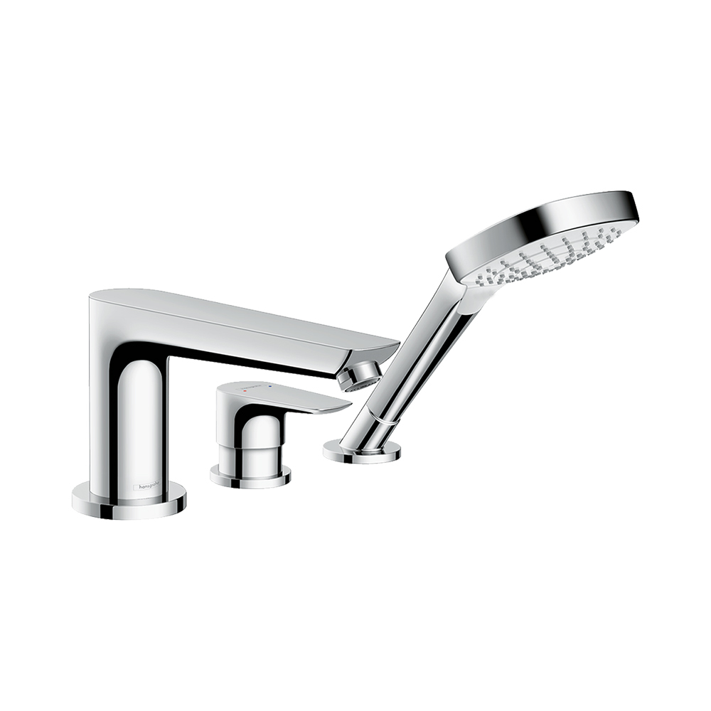 Hansgrohe Talis E Смеситель для ванны на 3 отверстия (внешняя часть) хром