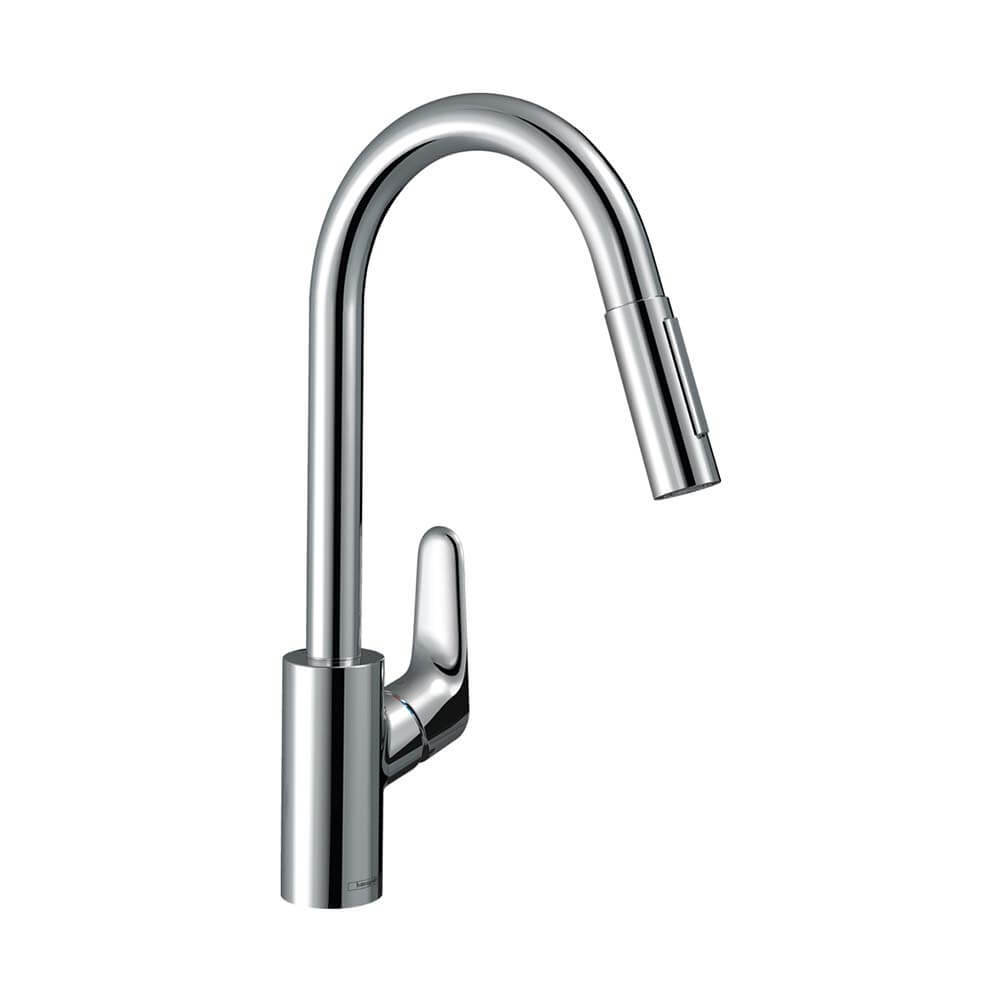 Hansgrohe Focus M41 Кухонный смеситель однорычажный 240 Eco с вытяжным душем 2jet хром