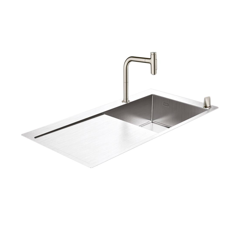 Hansgrohe C71-F450-07 Комбинация для кухни 450 с крылом сталь