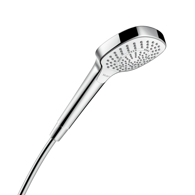 Hansgrohe Croma Select E Multi  ручной душ хром-белый матовый