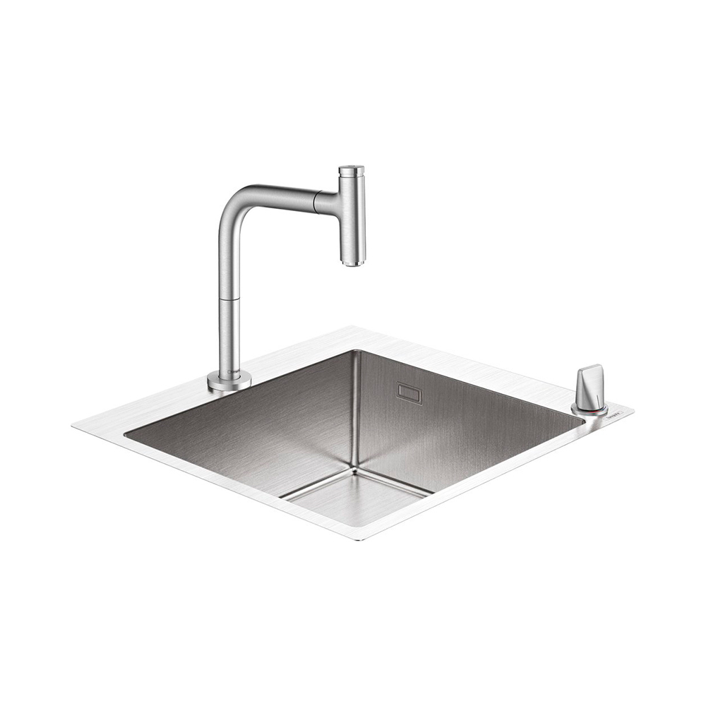 Hansgrohe C71-F450-06 Комбинация для кухни 450 сталь