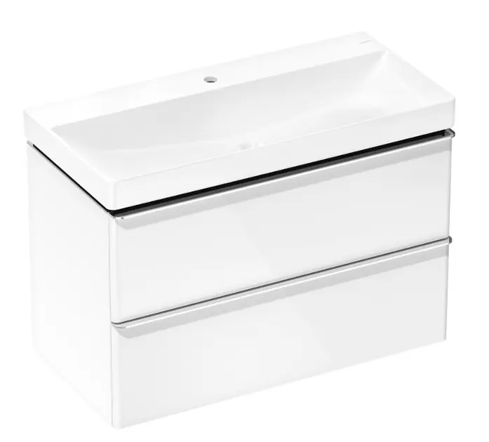 Тумба с раковиной Hansgrohe Xelu Q 54383000 980/475 белый/хром