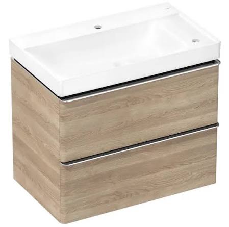 Тумба с раковиной Hansgrohe Xelu Q 54382000 780/475 натуральный дуб/хром