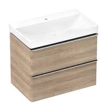 Тумба с раковиной Hansgrohe Xelu Q 54376000 780/475 натуральный дуб/хром