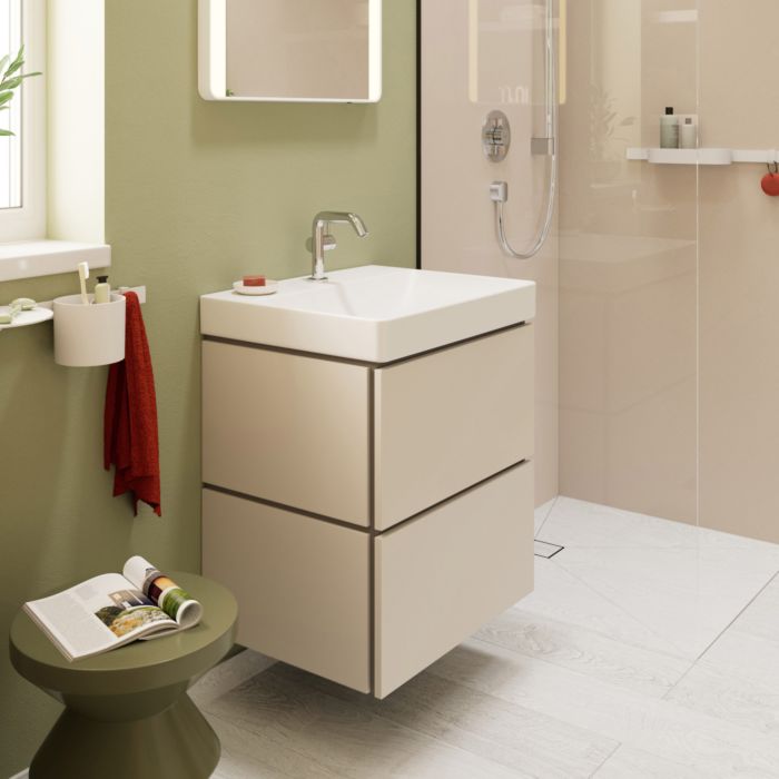 Тумба под раковину Hansgrohe Xilesa E 54254780 580/470 матовый бежевый