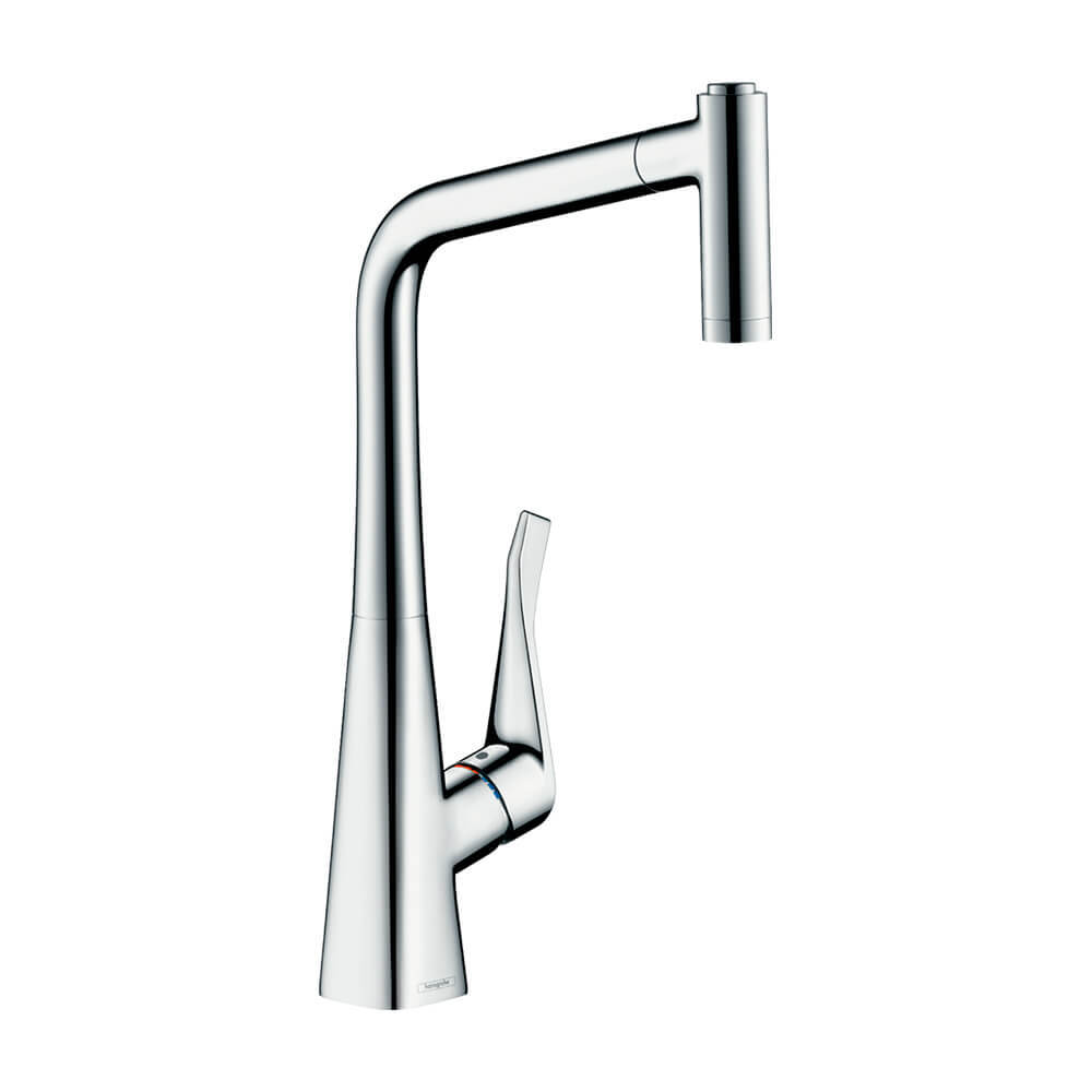 Hansgrohe Metris M71 Кухонный смеситель однорычажный 320 Eco с вытяжным душем 2jet хром