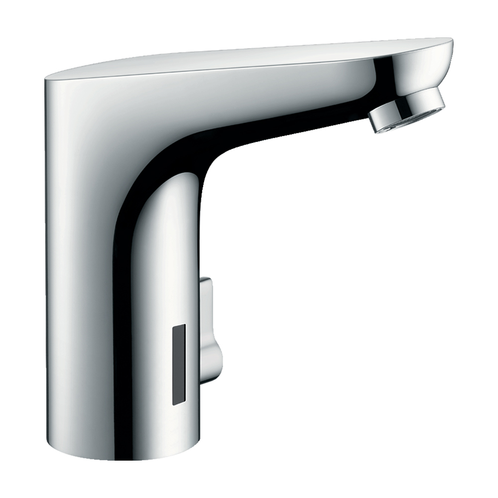 Hansgrohe Focus Е2 Смеситель для раковины со сливным гарнитуром электронный с регулировкой температуры питание от батареек хром